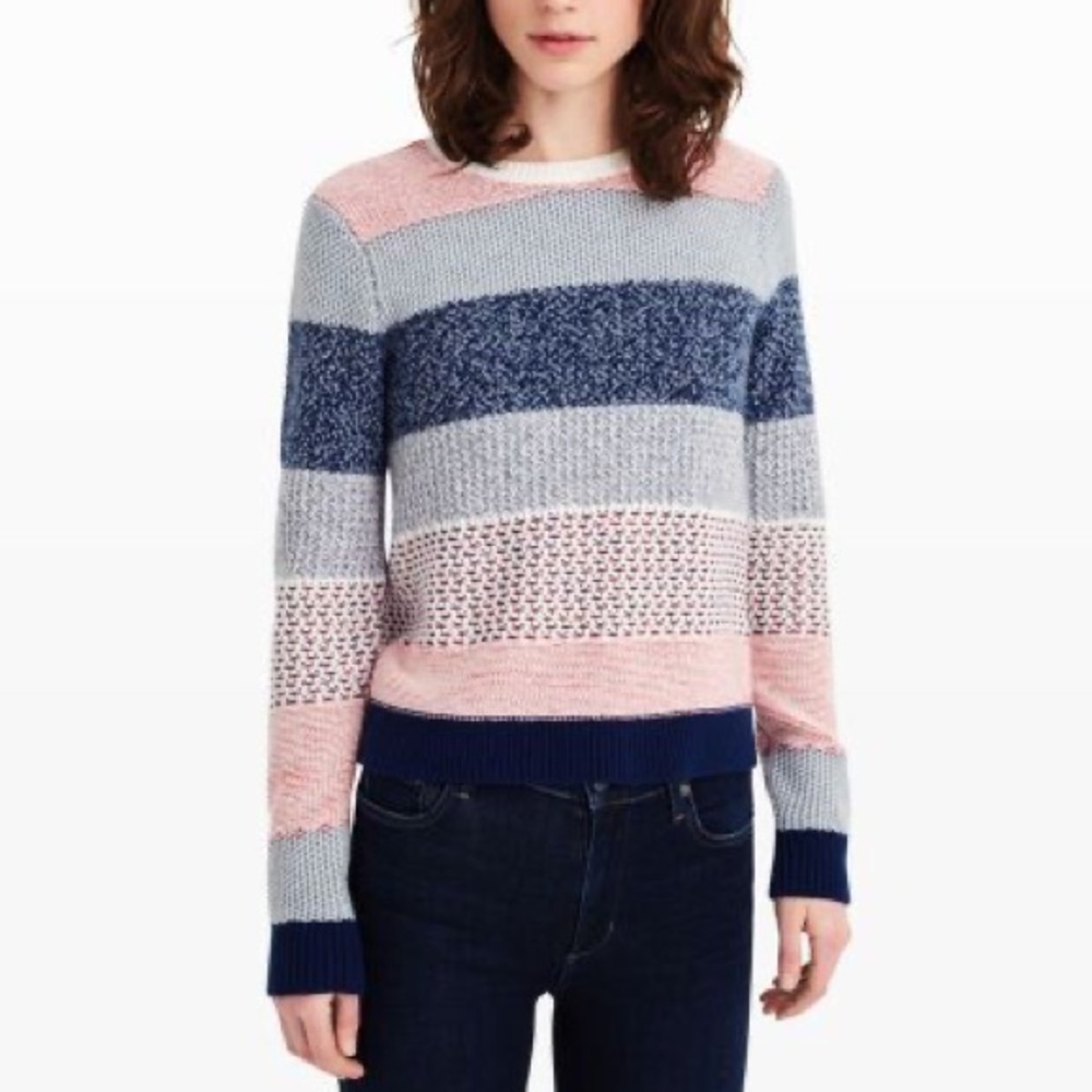 Club Monaco Stripe Cashmere Sweater